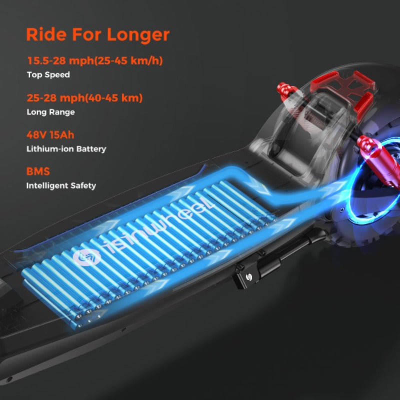 isinwheel GT2 11" 800W scooter électrique tout-terrain