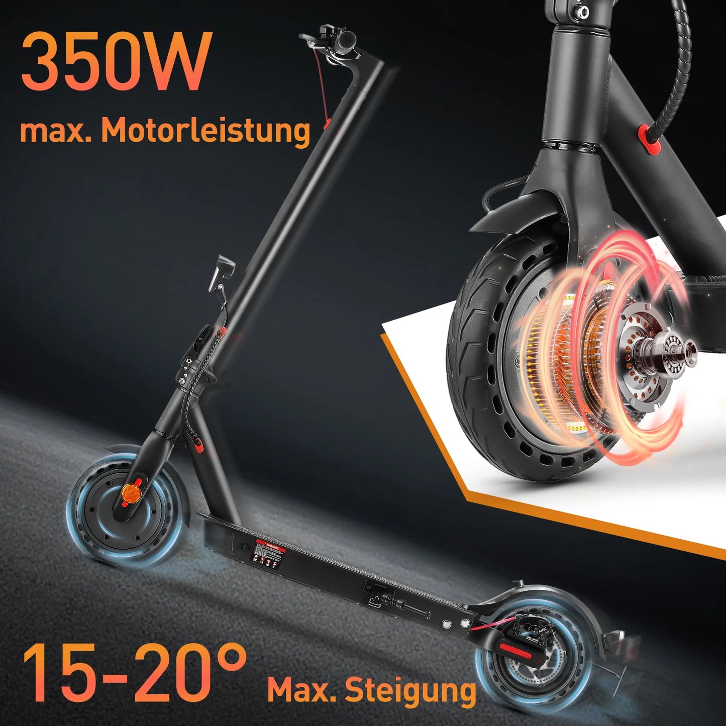 iScooter E9 Pro E-Scooter with Street Approval (ABE,eKFV)