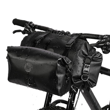 Sacoche de vélo avant Rhinowalk 12L, pack de 2 avec 5 compartiments