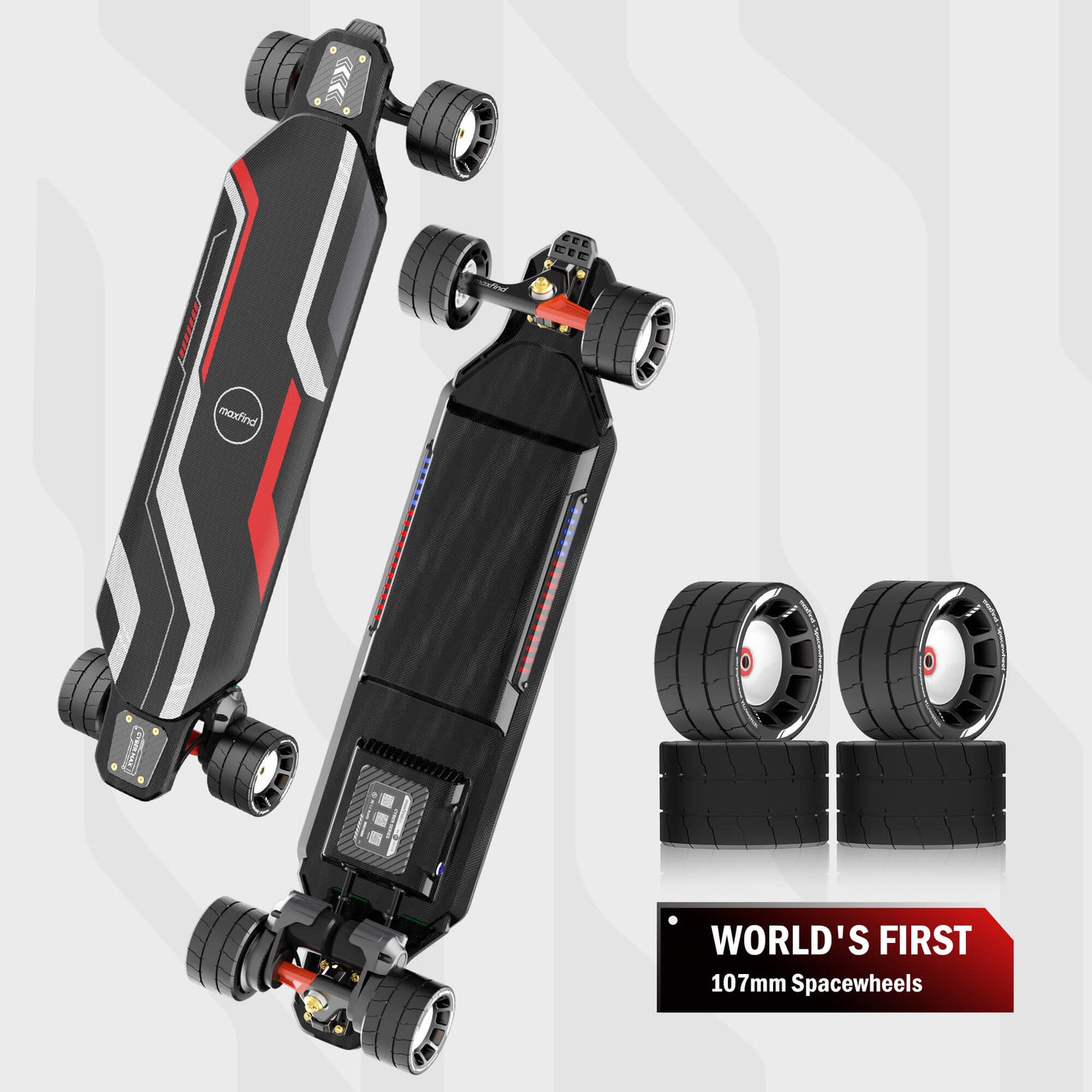 Maxfind Cyber Max X 1800Wx2 Dual motor Eskateboard Remote control