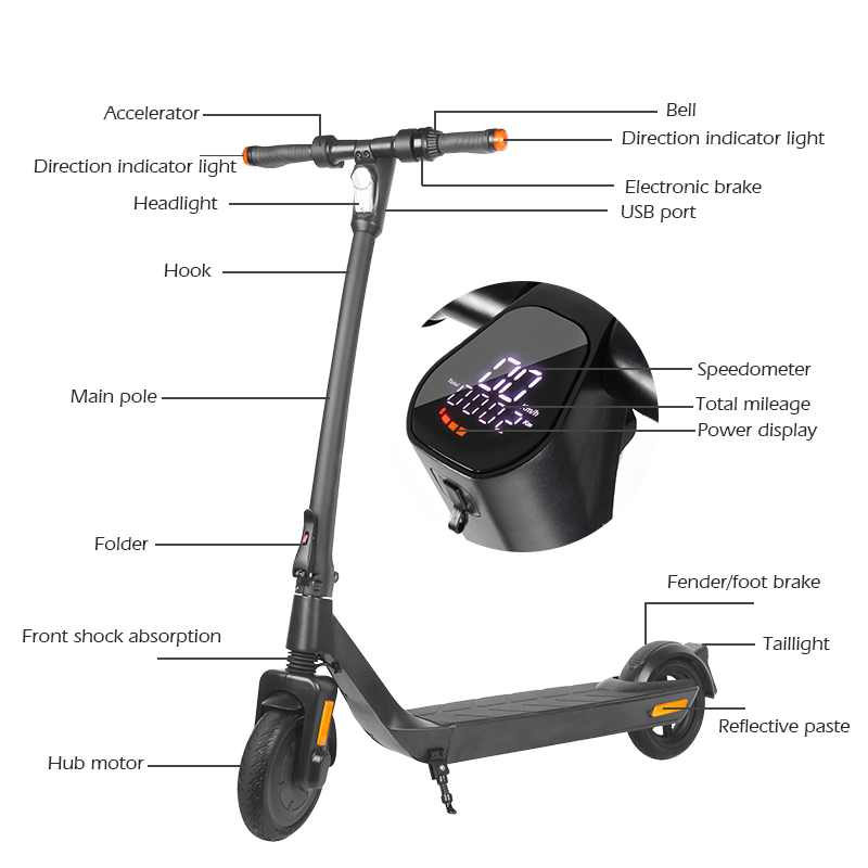 Mankeel MK090 Steed 8.5" 350W Escooter