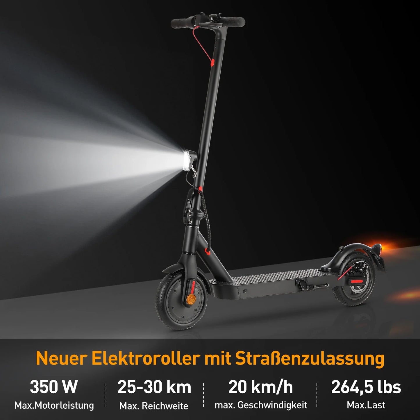iScooter E9 Pro E-Scooter with Street Approval (ABE,eKFV)