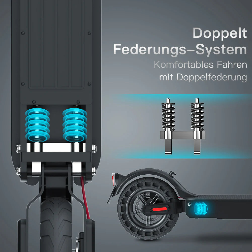 iScooter E9TMax 500W 10" E-Scooter Mit Straßenzulassung (ABE,eKFV)