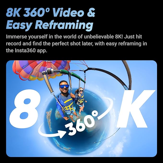 Caméra d'action étanche Insta360 X4 8K 360