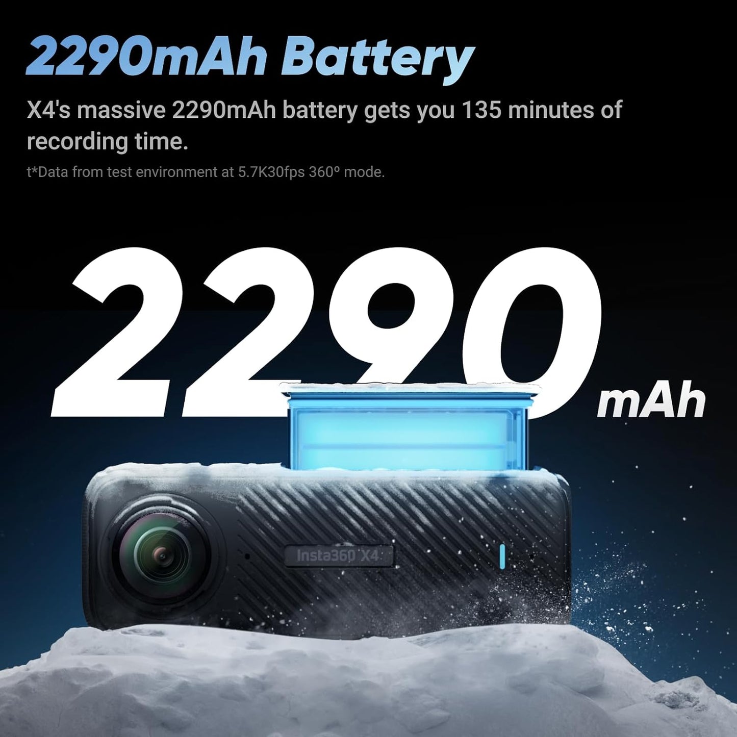Caméra d'action étanche Insta360 X4 8K 360