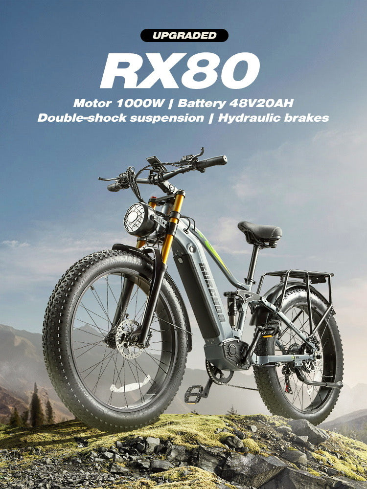 BURCHDA RX80 26" 750W Off Road Fat Tire Elektro-MTB-E-Bike