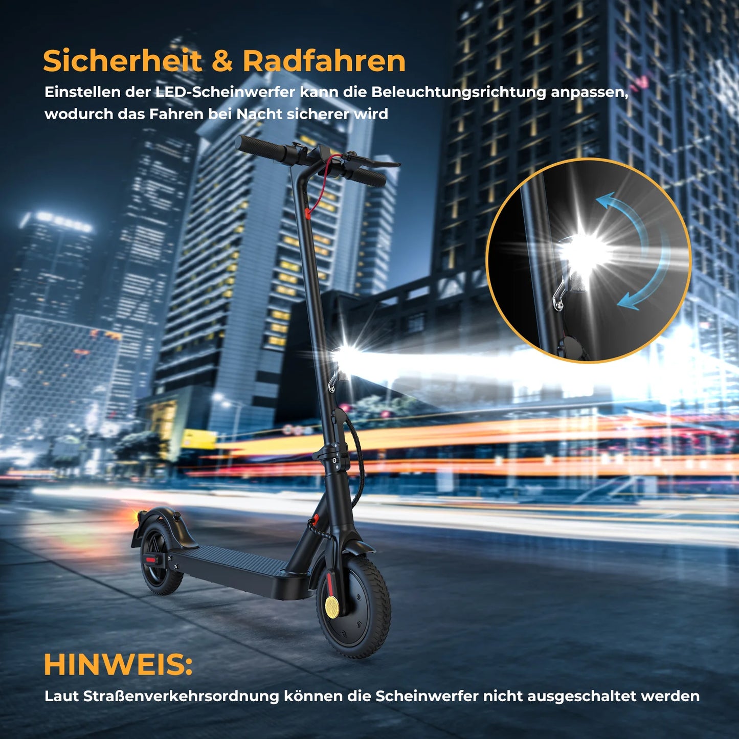 iScooter E9 Pro E-Scooter with Street Approval (ABE,eKFV)