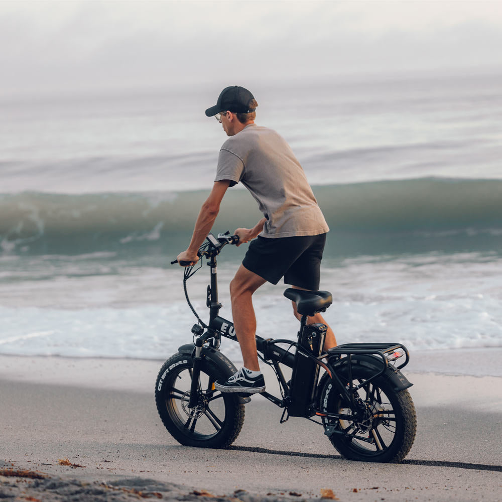 Euybike F6 20" 48V 250W Long Range Fat Tire Foldable Electric Bike