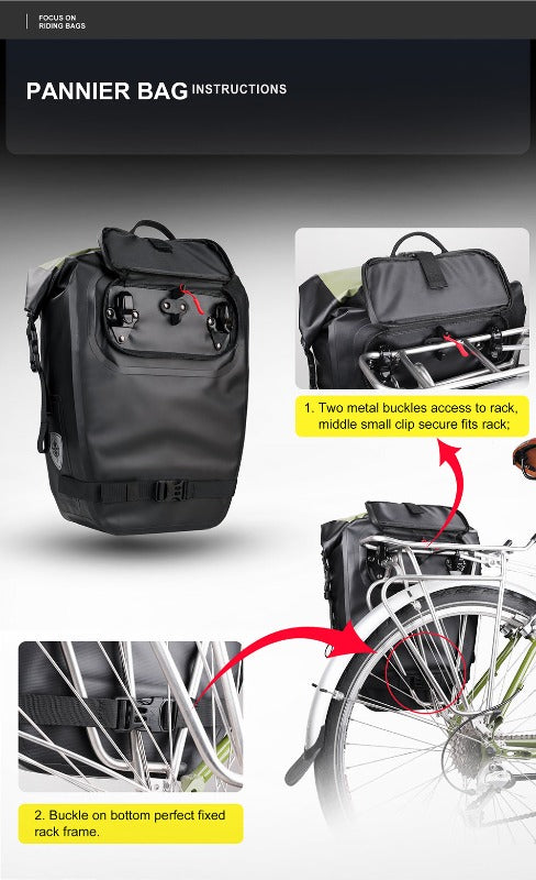 Sac à dos moto étanche Rhinowalk 27L