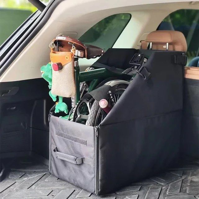 Brompton – boîte de rangement pliable pour voiture, boîte de rangement arrière de voiture, boîte de rangement pliable pratique