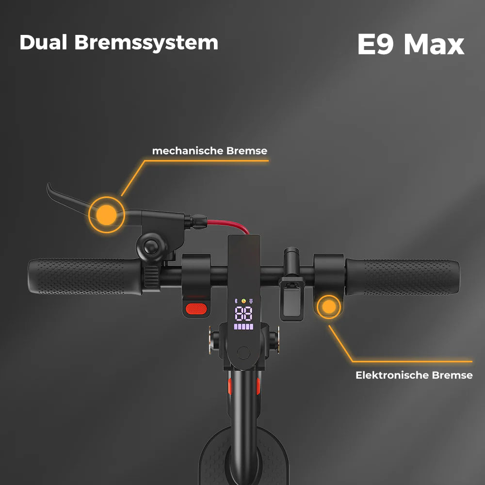iScooter E9TMax 500W 10" E-Scooter Mit Straßenzulassung (ABE,eKFV)