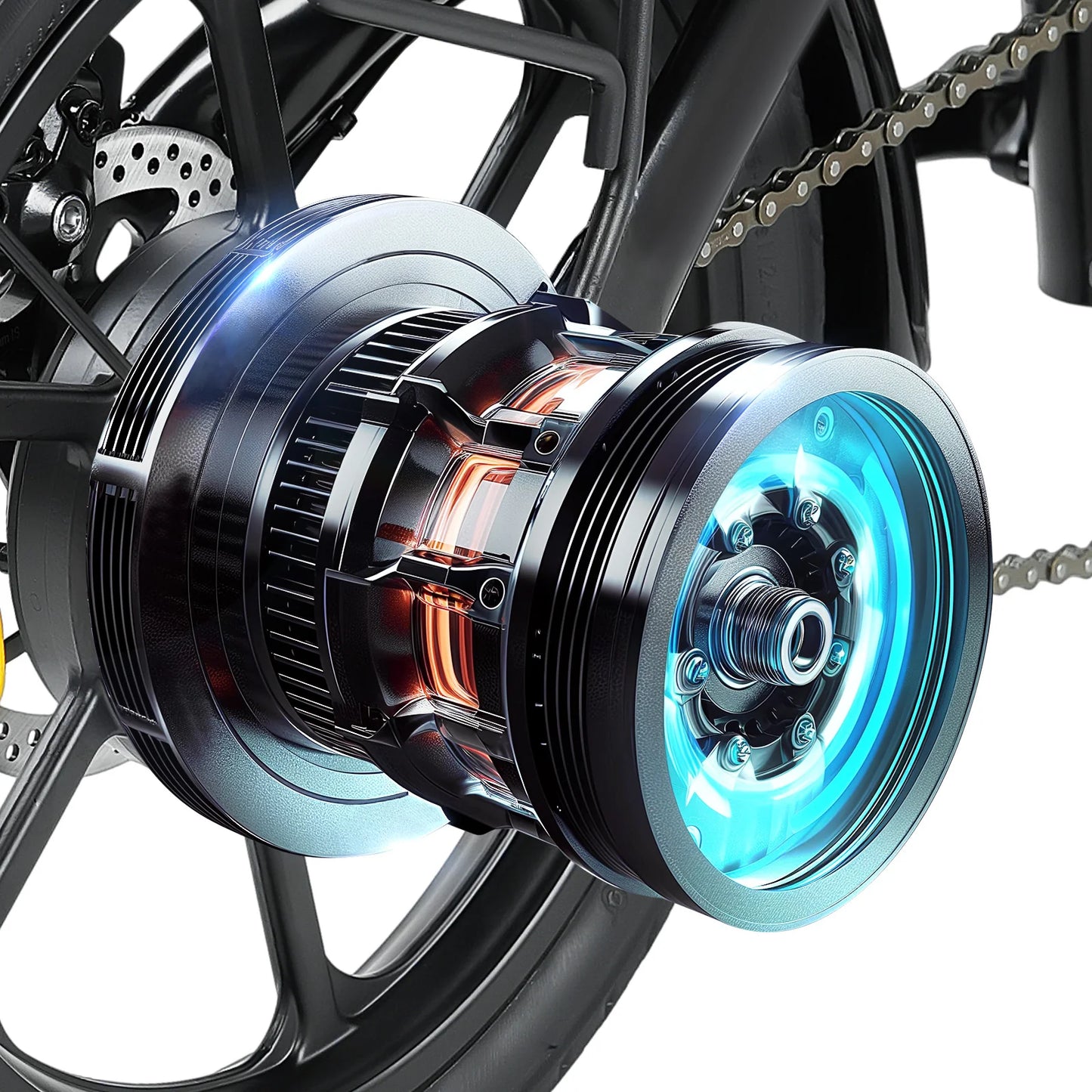 isinwheel U3 16" 36V 250W Electric Folding Bike Hidden Battery E-Bike Power-Assisted Bicycle
