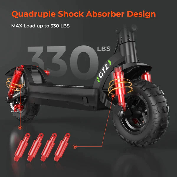 isinwheel GT2 11" 800W scooter électrique tout-terrain
