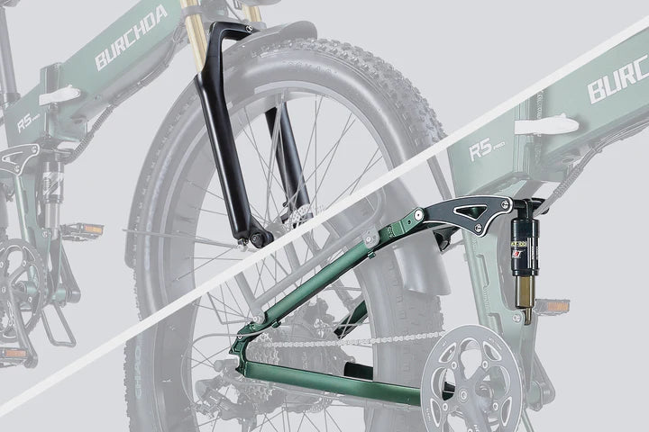 BURCHDA R5 Pro 26" 1000W faltbares Fat Tire Elektrofahrrad