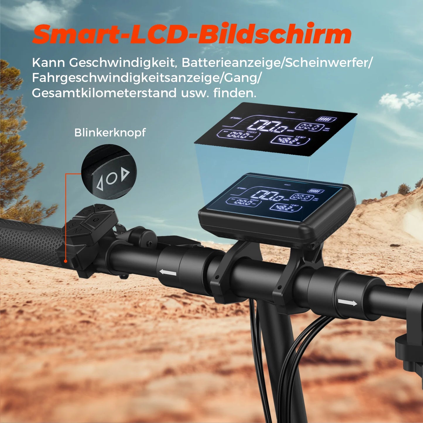 iScooter T4 10" 1000W Off-Road Elektroroller E-Scooter mit Straßenzulassung (ABE/eKFV)