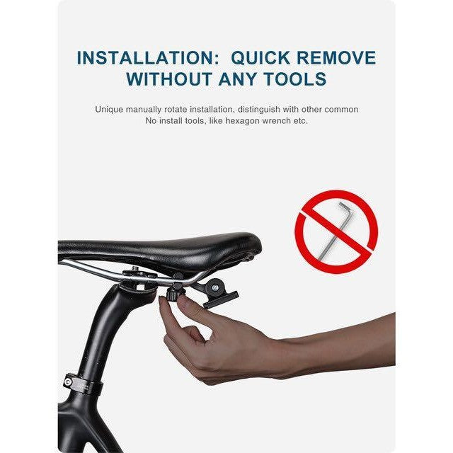 Boucle à dégagement rapide pour sacoche de selle de vélo Rhinowalk 1.2L