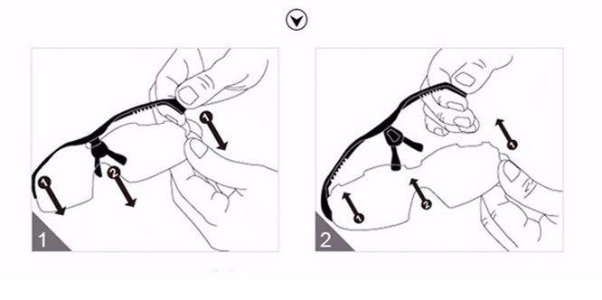 Rockbros Lunettes de cyclisme à lentilles interchangeables Lunettes de soleil pour sports de plein air Crème solaire avec 5 lentilles