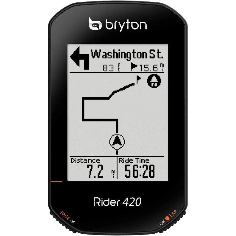 Bryton Rider 420 Ordinateur de vélo sans fil GPS Vélo Ordinateur de vélo Version internationale