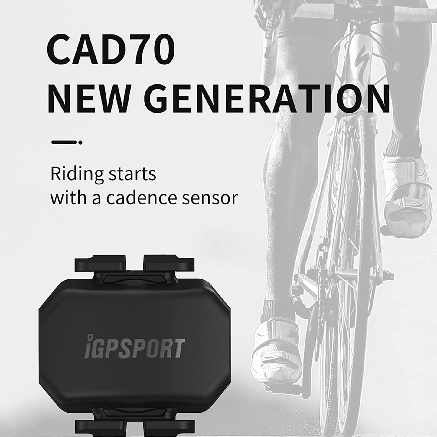 Capteur de vitesse/cadence iGPSPORT ANT+ Bluetooth RPM vélo SPD70 CAD70
