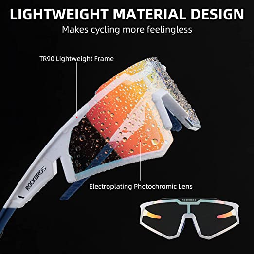 Lunettes de soleil Rockbros, lunettes de protection solaire, lunettes photochromiques, sports de plein air