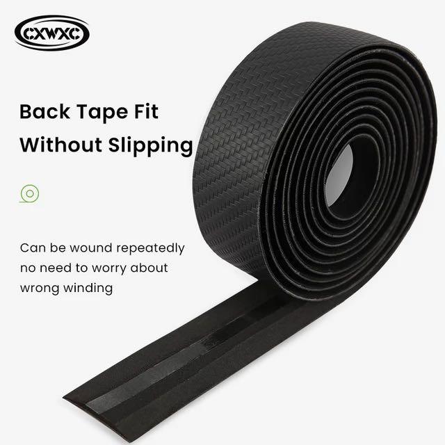 CXWXC 3D Carbon Fiber Pattern Cycling Handlebar with Handle Cloth Breathable Non-slip CW-091 Carbon Fiber Pattern Grip Tape