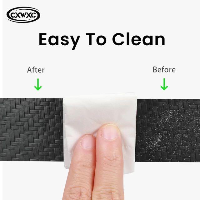 CXWXC 3D Carbon Fiber Pattern Cycling Handlebar with Handle Cloth Breathable Non-slip CW-091 Carbon Fiber Pattern Grip Tape