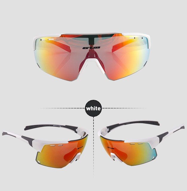 GUB Lunettes de soleil polarisées pour l'extérieur avec 3 verres interchangeables