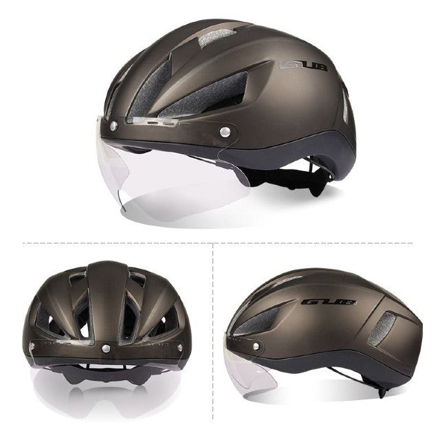 GUB K111 Plus casque de cyclisme sur route avec lunettes à changement de couleur