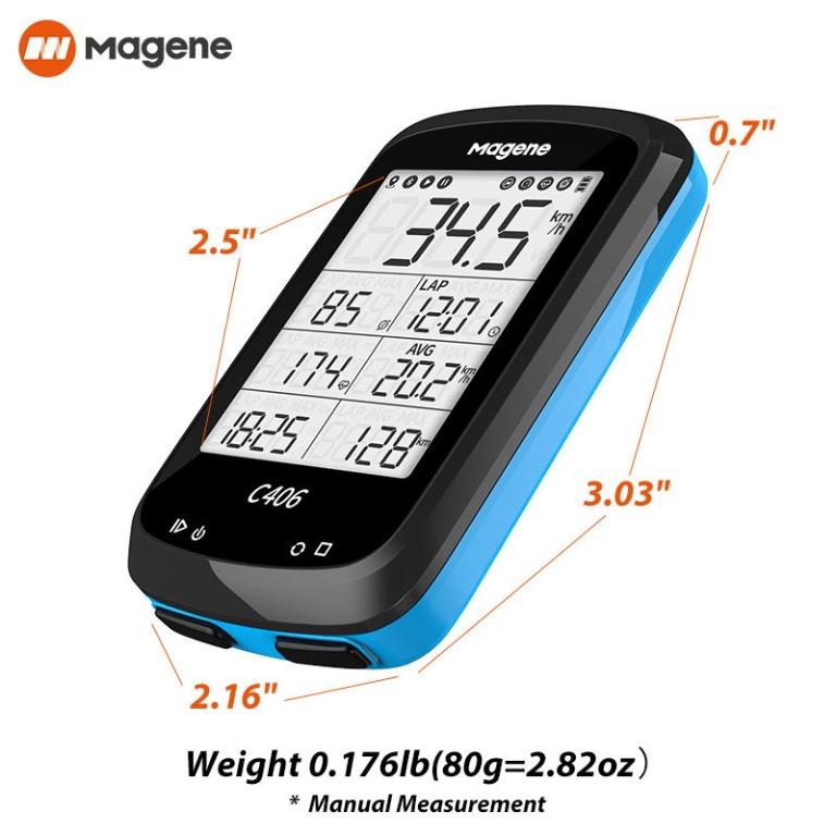 Magene C406 GPS ordinateur de vélo compteur sans fil/compteur de code avec support d'extension ordinateur de vélo Version internationale