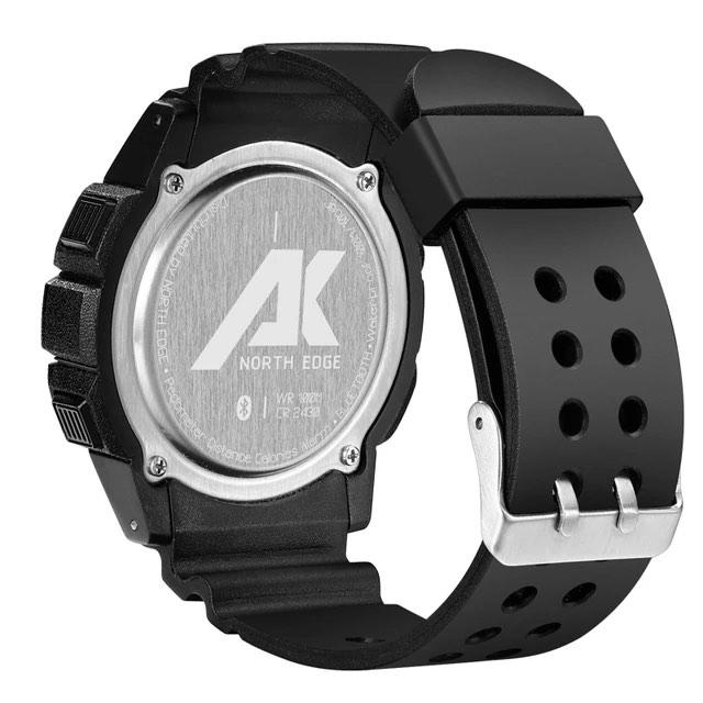 Montre de sport de plein air multifonctionnelle North Edge AK, connectivité Bluetooth étanche