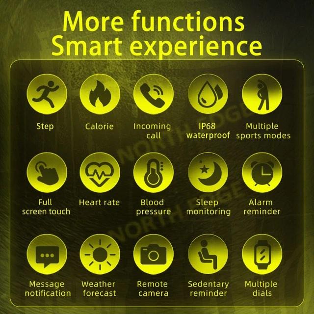 North Edge MAR2 montre étanche intelligente montre de sport tactique en plein air