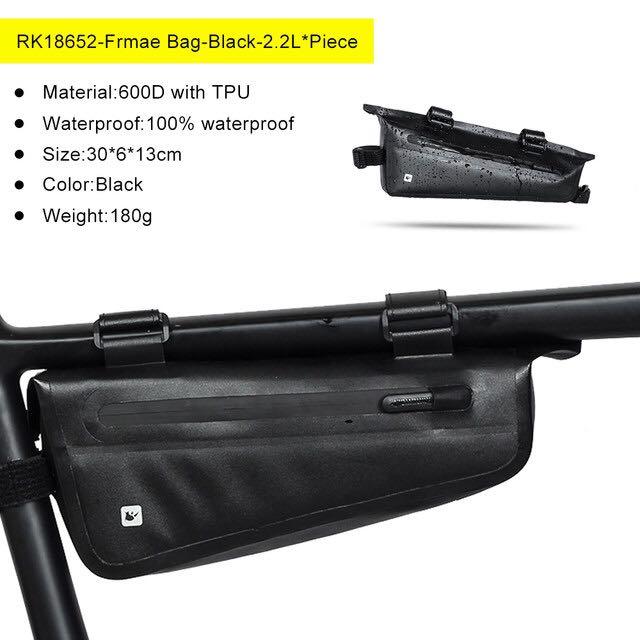 Sacoche de vélo Rhinowalk Sac triangulaire grande capacité 2,2 L