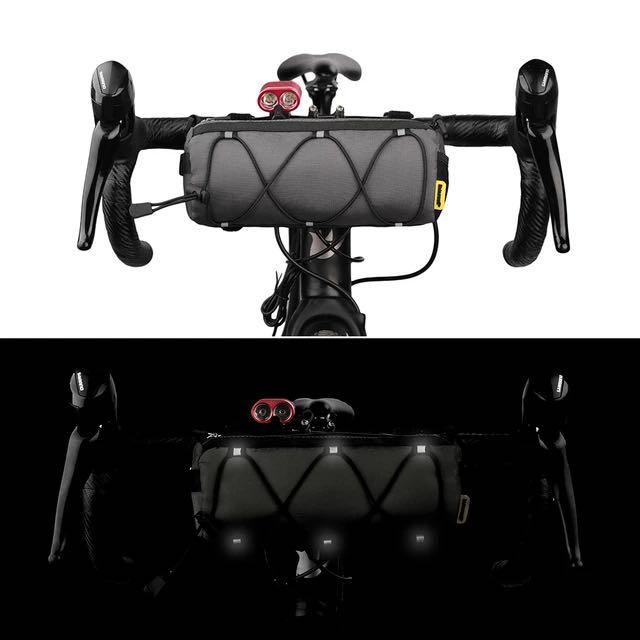 Rhinowalk Sac avant polyvalent pour vélo Sac à bandoulière Grande capacité Installation Velcro