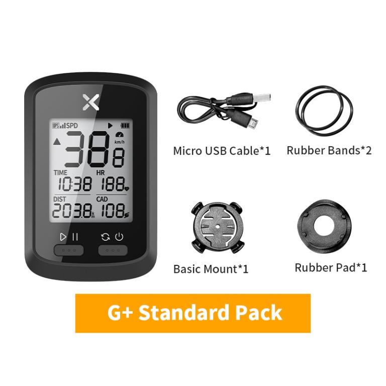 XOSS G+/G Plus compteur de vélo de route sans fil GPS vitesse de conduite et fonction de positionnement à distance (version anglaise)