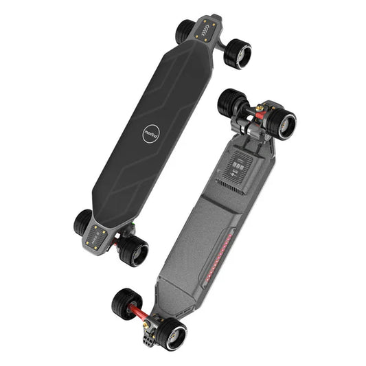 Maxfind MAX6 ferngesteuertes elektrisches Skateboard-Longboard, 900 W, Doppelmotoren, 50 km Reichweite