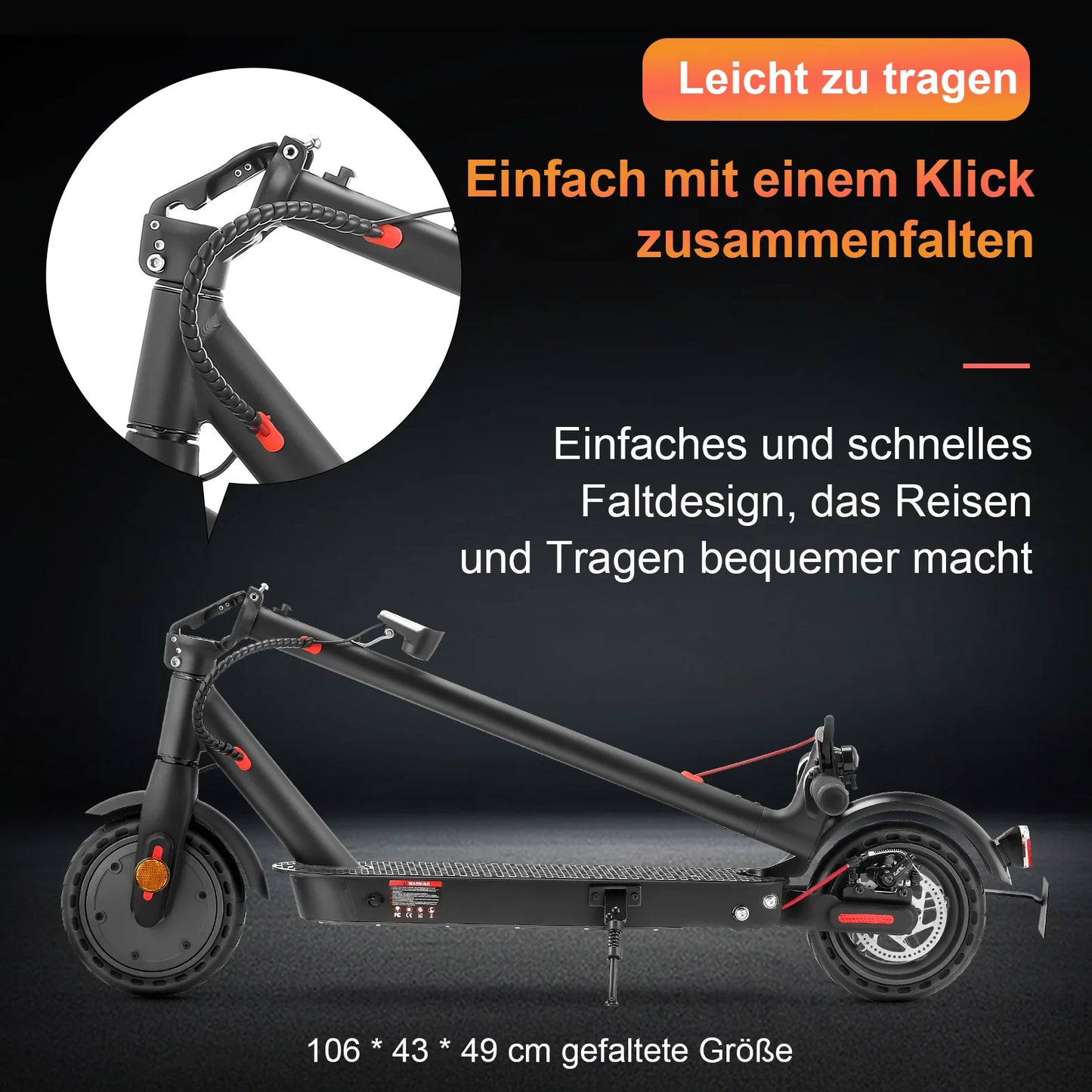 iScooter E9 Pro E-Scooter Mit Straßenzulassung (ABE,eKFV)