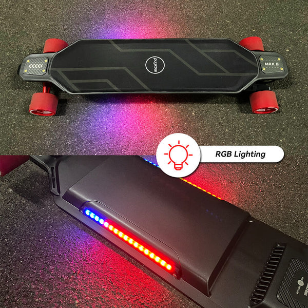 Maxfind MAX6 Remote Control Electric Skateboard Longboard 900W Dual Motors 50km Range