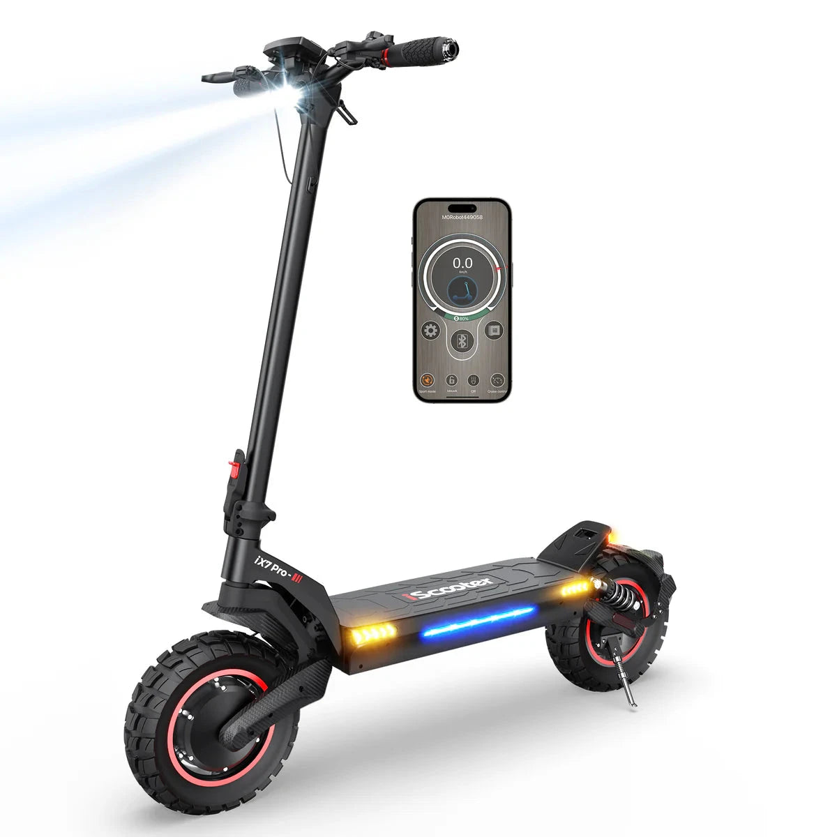 iScooter iX7 Pro 2x1000W Scooter électrique tout-terrain