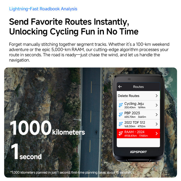 iGPSport BiNavi 無線 GPS 單車碼錶