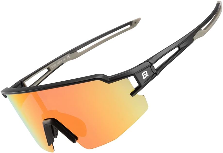 Rockbros lunettes de sport lunettes polarisées demi-monture photochromique protection solaire lunettes d'extérieur