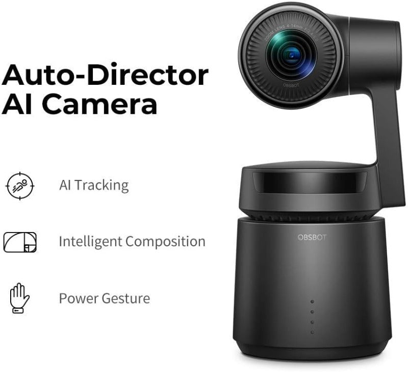 OBSBOT Tail Air 4K PTZ NDI webcam alimentée par l'IA