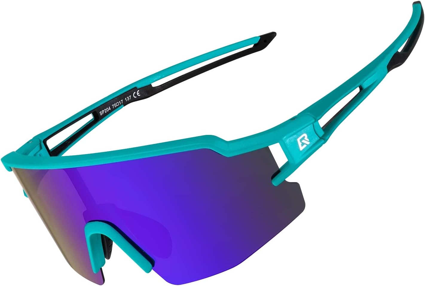 Rockbros lunettes de sport lunettes polarisées demi-monture photochromique protection solaire lunettes d'extérieur