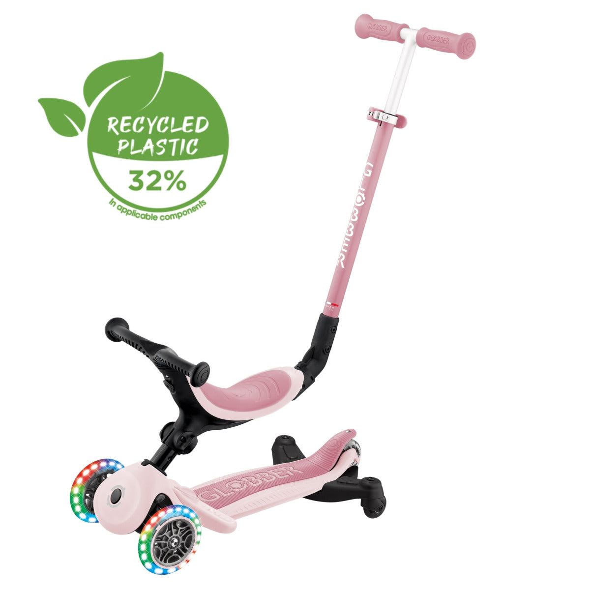 Globber GO•UP ACTIVE LIGHTS 360° 3合1 多功能摺疊 滑板車 15M-9Y+