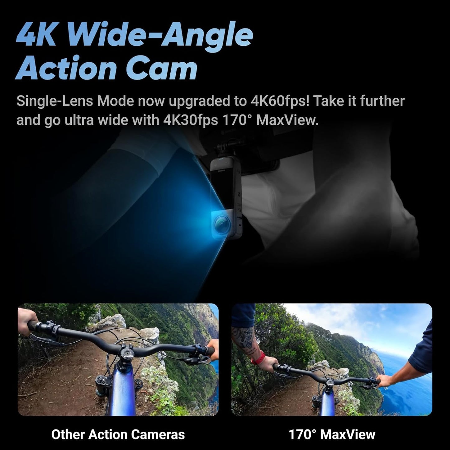 Caméra d'action étanche Insta360 X4 8K 360 