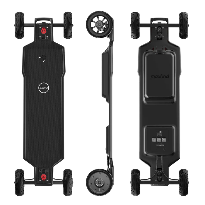 Maxfind FF AT Offroad All Terrain Elektro-Skateboard, Fernbedienung, 1500 W x 2, Dual-Motor, Reichweite 28 km