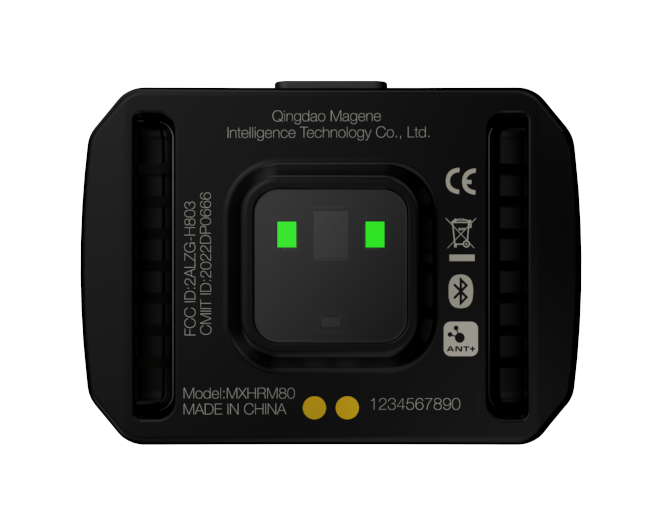 Magene HRM80 moniteur de fréquence cardiaque capteur de sangle de bras connexion Bluetooth intelligente ANT +