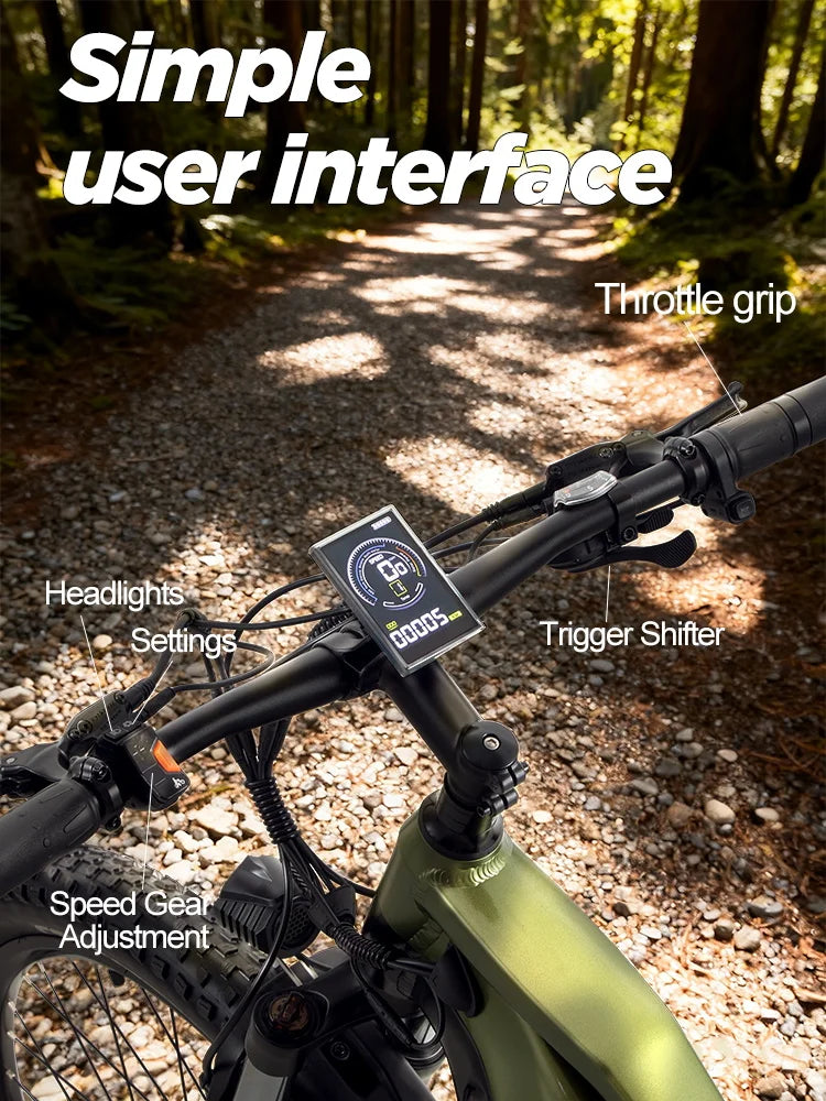 Burchda B27 26" 48V 1000W 20Ah E-MTB Electric Mountain Bike