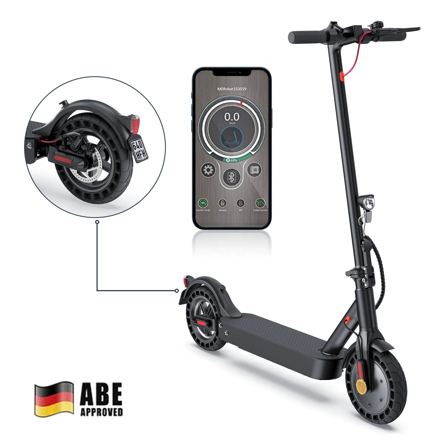 iScooter  E9TMax 500W 110" E-Scooter with Street Approval  (ABE,eKFV)