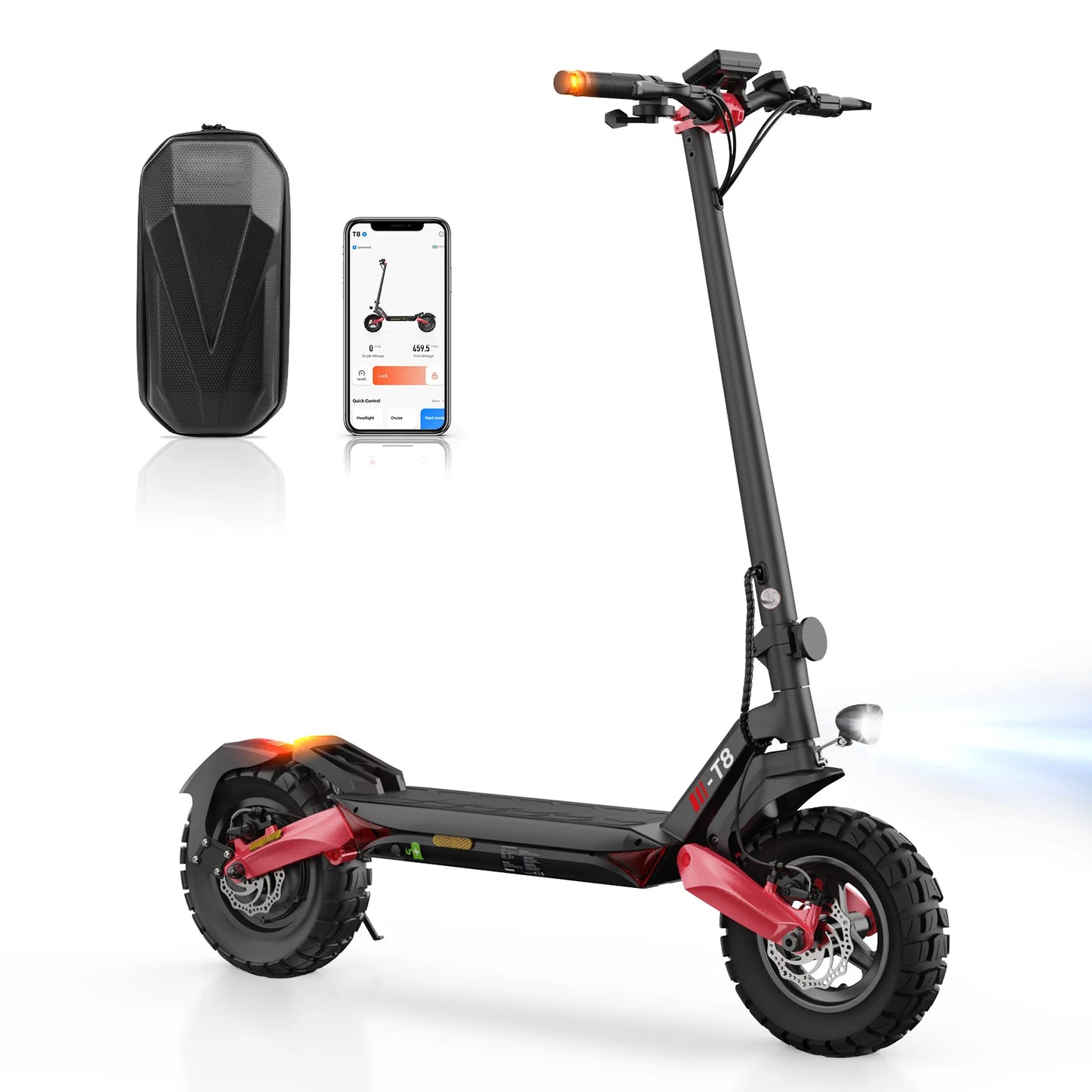 iScooter T8 10" 1200W Off-road Electric Scooter E-scooter With street approval (ABE/eKFV)