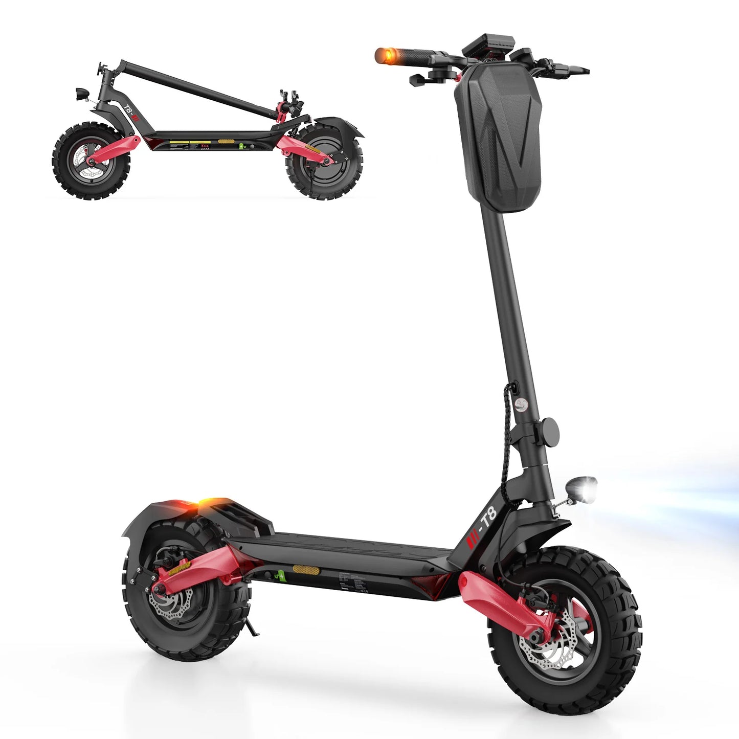 iScooter T4 10" 1000W Scooter électrique tout-terrain E-scooter avec approbation de rue (ABE/eKFV)